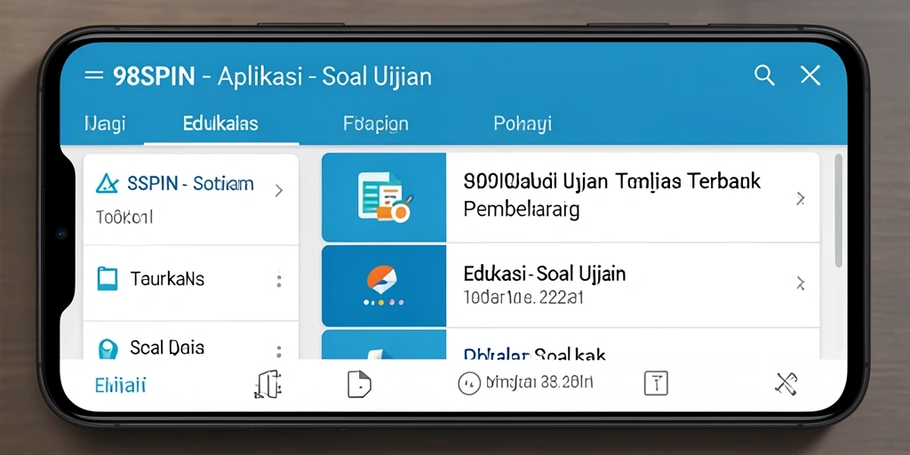 Tampilan antarmuka 98SPIN yang interaktif dan user-friendly.
