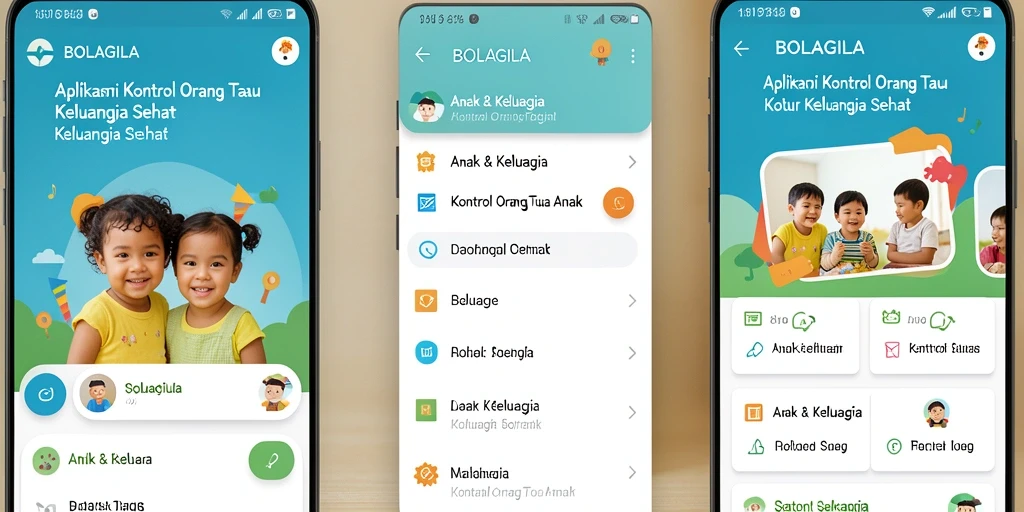 Antarmuka BOLAGILA untuk kontrol orang tua yang intuitif.