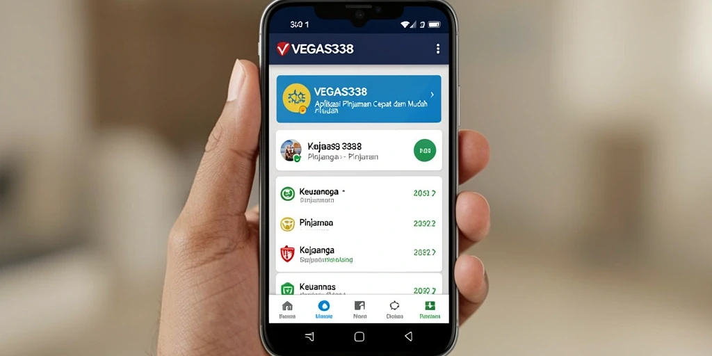 Tampilan antarmuka pengguna VEGAS338 untuk pengajuan pinjaman yang sederhana.